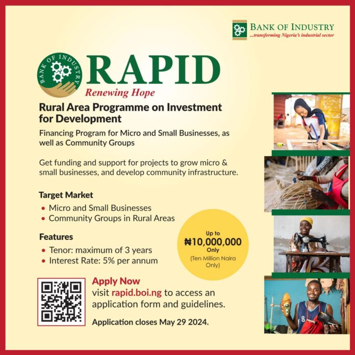 Rural Area Programme On Investment for Development (RAPID) Empowerment Programme for Nigerians