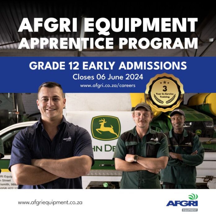 The AFGRI Equipment Apprentice Program for South African Grade 12 Students