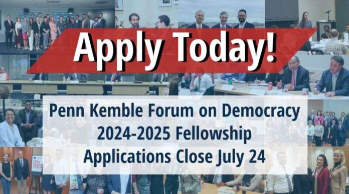 How To Apply for PENN KEMBLE Forum On Democracy Fellowship 2024-25