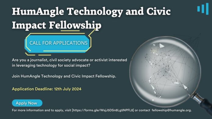 HumAngle Foundation Technology and Civic Impact Fellowship 2024 for Nigerians