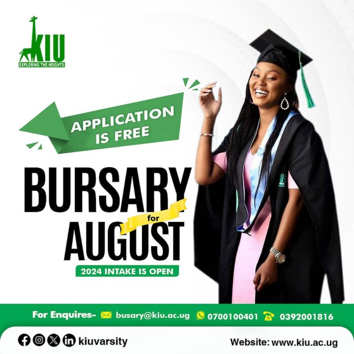 Kampala International University (KIU) Bursary 2024 August Intake