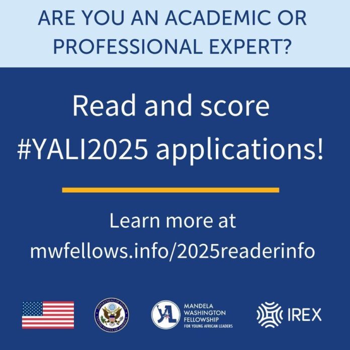Seeking Readers for 2025 Mandela Washington Fellowship Applications