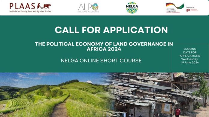 The Political Economy Of Land Governance In Africa 2024 - Call for Application