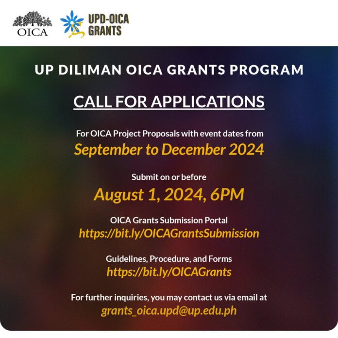 The UP Diliman OICA Grant Program 2024