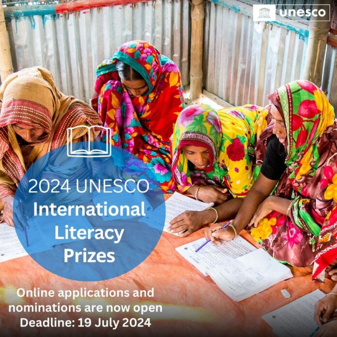 UNESCO International Literacy Prizes Laureate - Call for Nominations & Applications